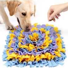 YEAKOO Dog Snuffle Mat, Hand Woven Dog Sniffing Pad Soft Pet Nose Work