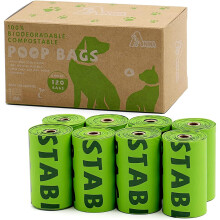 ANWA 100% Compostable Biodegradable Dog Poop Bags Extra Thick Leak Pro