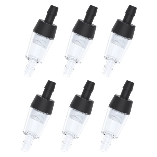 Pawfly 6 PCS Aquarium Check Valves One Way Non-return Protector Air Pu