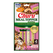 Churu Meal Toppers by INABA Dog Treat - Chicken with Salmon Recipe (4