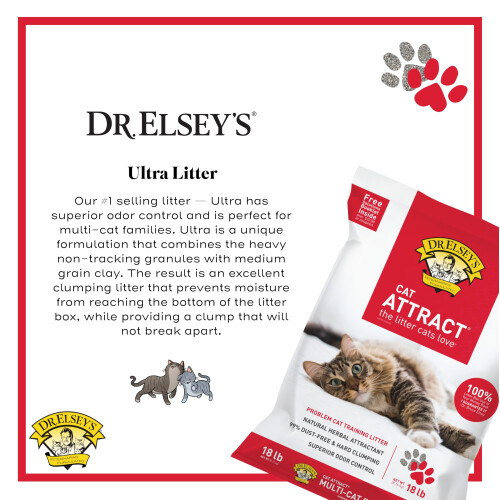 Dr. Elsey's Cat Attract Clumping Clay Cat Litter 18-lb. Bag 2