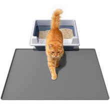 Cat Litter Mat 60 x 40 cm,Soft Silicone Material, Easy Clean Waterproo