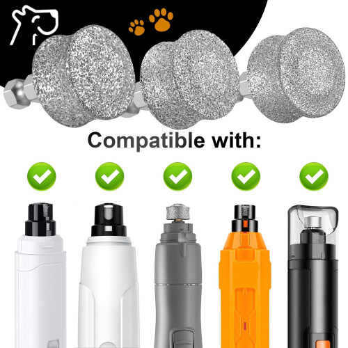 IREDOON Dog Nail Grinder Replacement Head-Integrated Grinding Head for 1