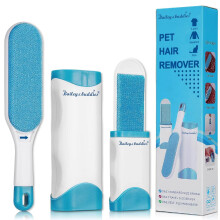 Bailey & Buddies Pet Hair Remover Lint Brush with Self-Cleaning Base &