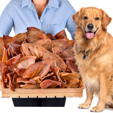 Pig Ears for Dogs 100 pcs (4kg) | Natural Pork Chews | Grain Free Long