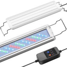 FEDOUR 100-112cm LED Aquarium Light with Timer&10-Level Dimmer, Full S