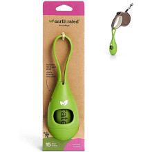 Earth Rated Poop Bags Dispenser with Silicone Strap and Base, Includes