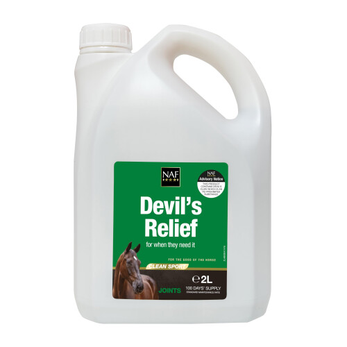NAF Devil's Relief 2L – Herbal Joint Comfort Supplement for Horses – W