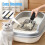 BasicForm Metal Cat Litter Scoop - Fast Sifting Deep Shovel with Comfy 4