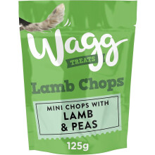 Wagg Mini Chops Lamb & Peas Dog Treats 125g (Pack of 7) - Oven Baked