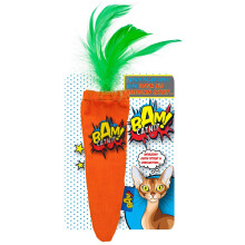 Bam CATNIP 100% AMERICAN STRONG CATNIP CAT TOYS (CATNIP CARROT) | High