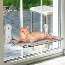 PEFUNY Cordless Folding Cat Window Perch, Cat Hammock for Window and W