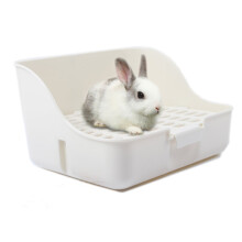 Mbox Rabbit Cage Litter Box Easy to Clean Potty Trainer for for Small