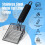 BasicForm Metal Cat Litter Scoop - Fast Sifting Deep Shovel with Comfy 2