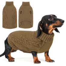 AOFITEE Dog Jumper, Warm Soft Dog Jumpers Medium Size, Knitted Dogs Ju