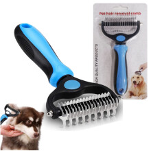 2 In 1 Pet Grooming Tool Dematting Comb for Dogs & Cats 2 Sided Underc