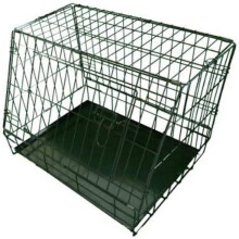 Ellie-Bo Black Standard Slanted Small 24-inch Folding Dog Cage/Crate w