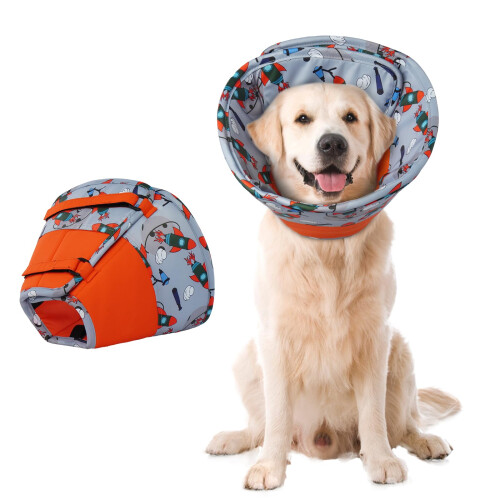 Hjumarayan Soft Dog Cone - Cones after Surgery Soft, Buster Collars fo