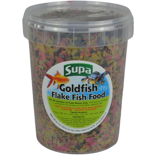 Supa Supa Goldfish Flake Fish Food 1 Litre | Complete Nutritious Diet For A