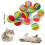 Cobee Rainbow Cat Toy, 12 Pieces Large 3.5 CM Interactive Ball for Kit 3