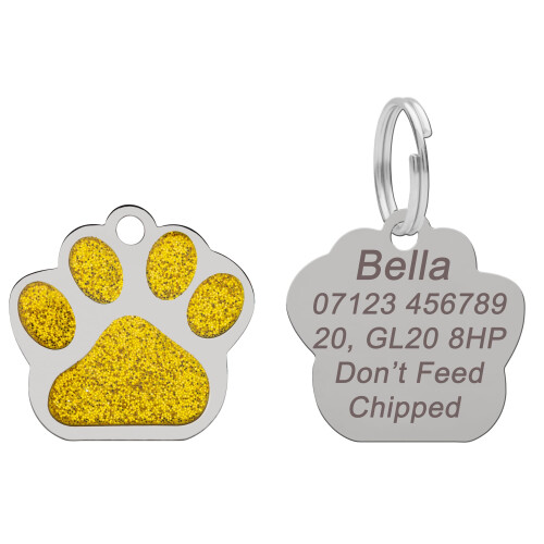 Personalised Engraved Dog Tag | Cat Tag | ID Tag for Pets | Stainless 1