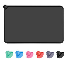 MOACC Dog Food Mat, Silicone Pet Feeding Mat, Non Slip & Waterproof Bo