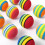 Cobee Rainbow Cat Toy, 12 Pieces Large 3.5 CM Interactive Ball for Kit 5