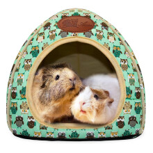 RANYPET Guinea Pig Bed, Cave Cozy Hamster House Large Hideout for Guin