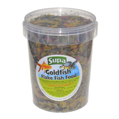 Supa Supa Goldfish Flake Fish Food 1 Litre | Complete Nutritious Diet For A 2