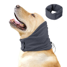 Dog Snood Earmuffs Calming Hood Neck and Ears Warmer Comfort Adjustabl
