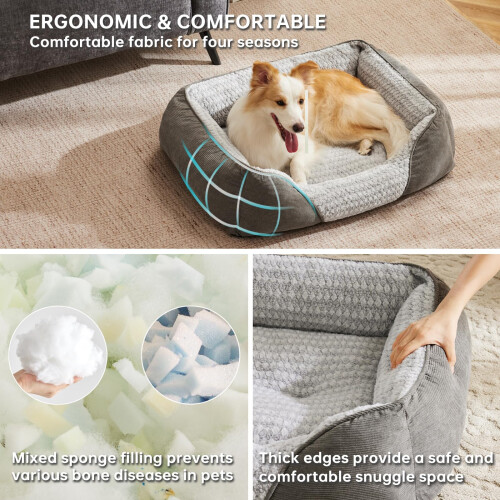 Heymamba Medium Dog Bed to Soothe/Stabilize Emotions, Machine Washable 1