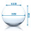 WAVE Crystal Globe Blown Glass 20 2