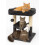 Grey Cat Tree Tower with Sisal Scratching Posts, Condo, Bed, Dangling 6