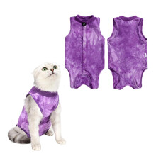 GOZINA Cat Recovery Suit, Anti-licking Cat Surgery Recovery Suit, Brea