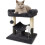 Grey Cat Tree Tower with Sisal Scratching Posts, Condo, Bed, Dangling 2