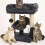 Grey Cat Tree Tower with Sisal Scratching Posts, Condo, Bed, Dangling 5
