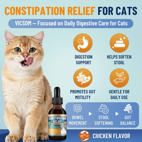 Constipation Relief for Cats, Cat Constipation Treatment for Kittens & 1