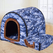Extra Large Pet House Dog Bed with Roof XL,Labrador Calming Cave Mediu