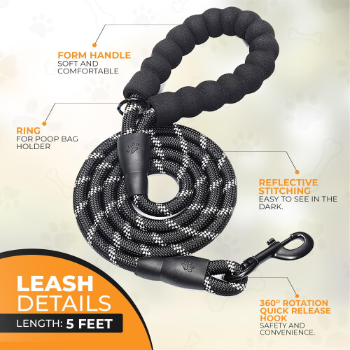 PetBuds Adjustable No Pull Dog Harness with Free 5ft Leash, Breathable 2