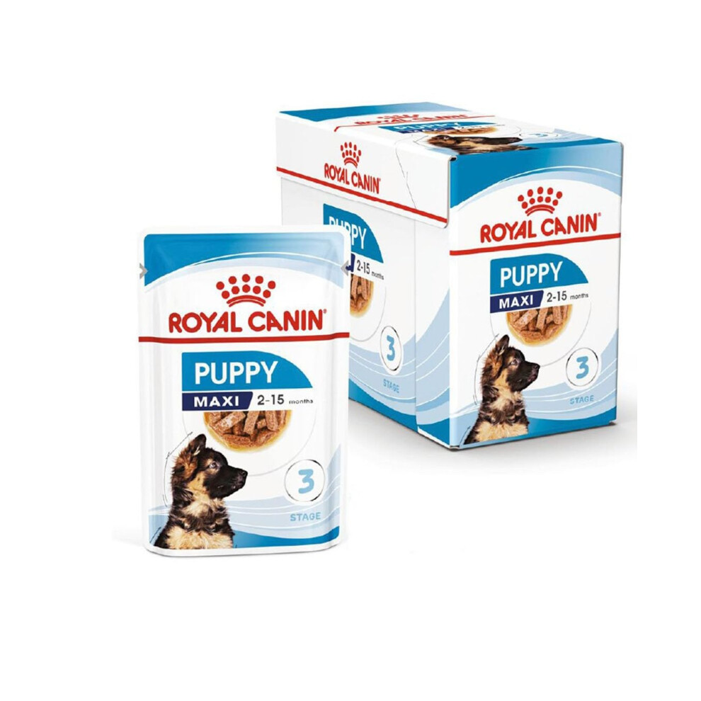 Royal Canin Maxi Puppy In Gravy Wet Food (10 X 140G Pouches)