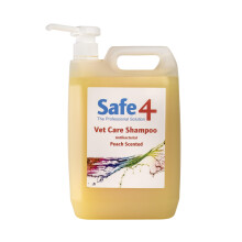 Safe4 Vet Care Shampoo (5L, Peach) - Antimicrobial & Anti-Fungal Formu