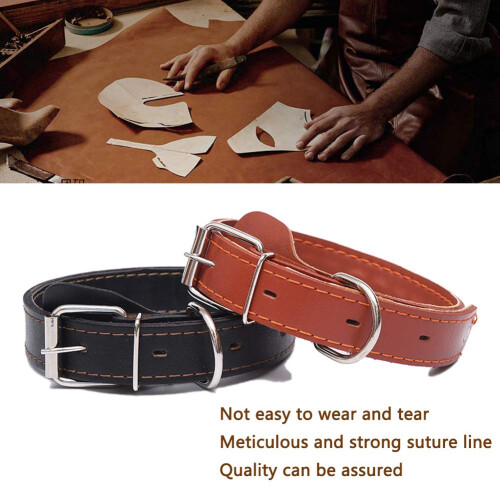 SweetyMooMoo Genuine Leather Dog Collar Best for Small and Medium Larg 1