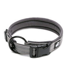 WINHYEPET True Love Dog Collar Reflective Sandwich lining Nylon Webbin