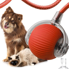 Interactive Smart Rolling Ball for Cats & Dogs, Rechargeable 360 Moti