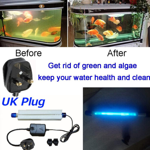 UV Sterilizer Light Water Clarifier for Aquarium Tank - Green Algae an 1