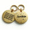 Personalised Brass Dog Tag – Custom Name with Star Design, Deep Engrav 1