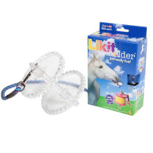 Likit Holder Clear Glitter | Stable Toy for Horses, use with Likit Hor