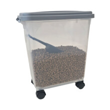 HH Home Hut 40L Clear Pet Food Container on Wheels Dog Cat Animal Stor