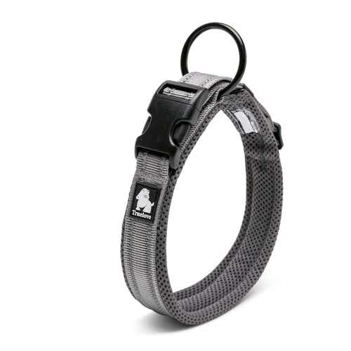 WINHYEPET True Love Dog Collar Reflective Sandwich lining Nylon Webbin 1