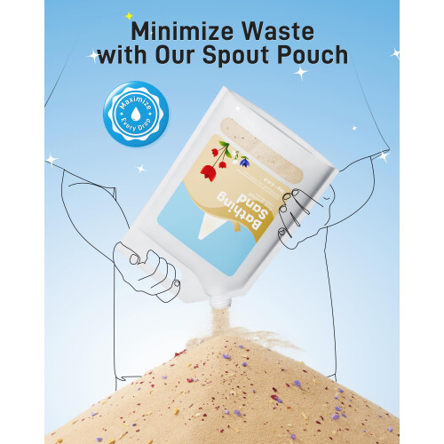 BUCATSTATE Hamster Bath Sand with Pour Spout, 3kg Bathing Sand Fine | 1